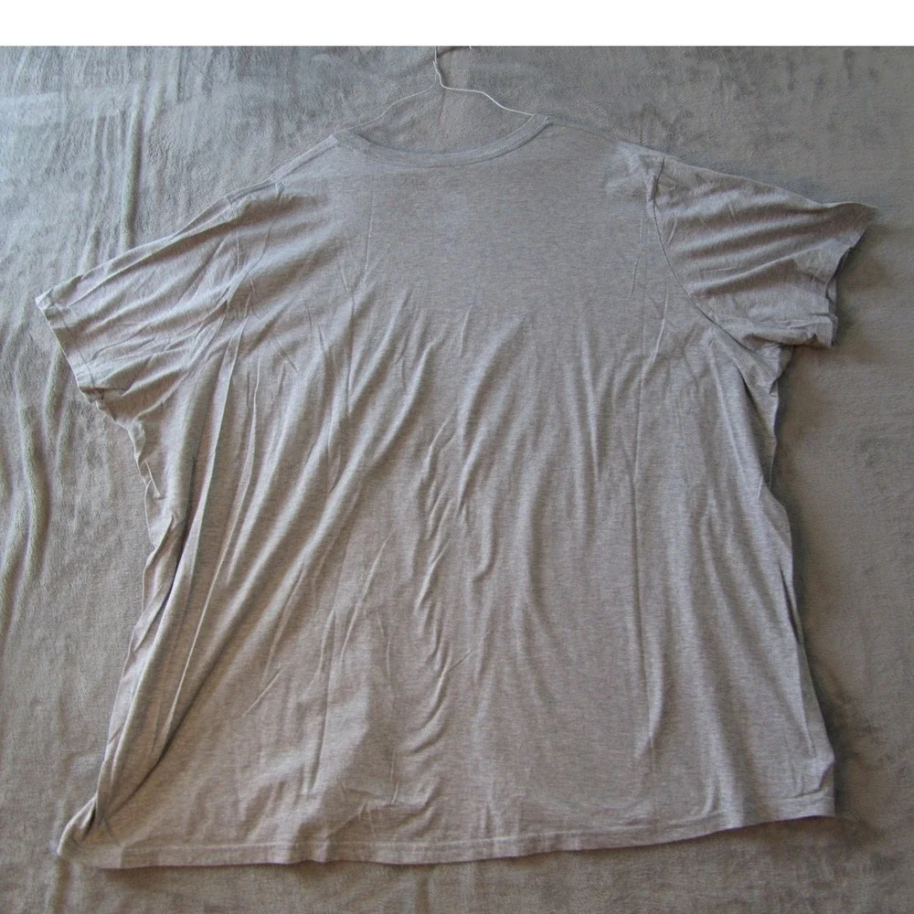 Adidas Amplifier Tee Shirt Mens 4XL Gray Maroon Olive Green Logo Short Sleeve